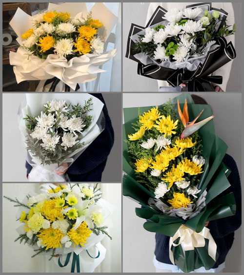 安徽宿州市砀山县程庄镇坡里王屯村白事花束代送
